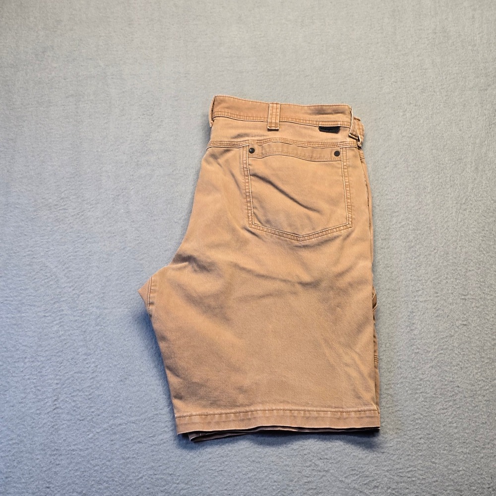 Wrangler ATG Mens Utility Shorts Size 38 Brown Stretch Canvas Hiking Cargo Work